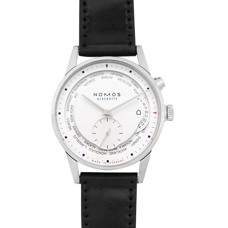 NOMOS Glashütte Zürich World Time Automatic White Dial 39.9mm Men's Watch