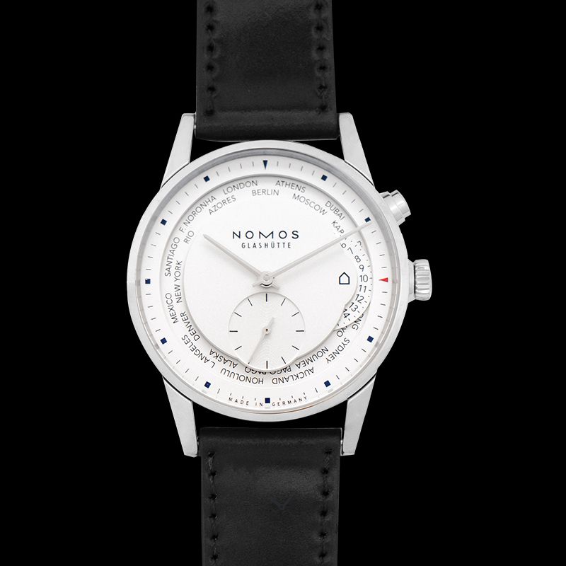 NOMOS Glashütte Zürich World Time Automatic White Dial 39.9mm Men's Watch