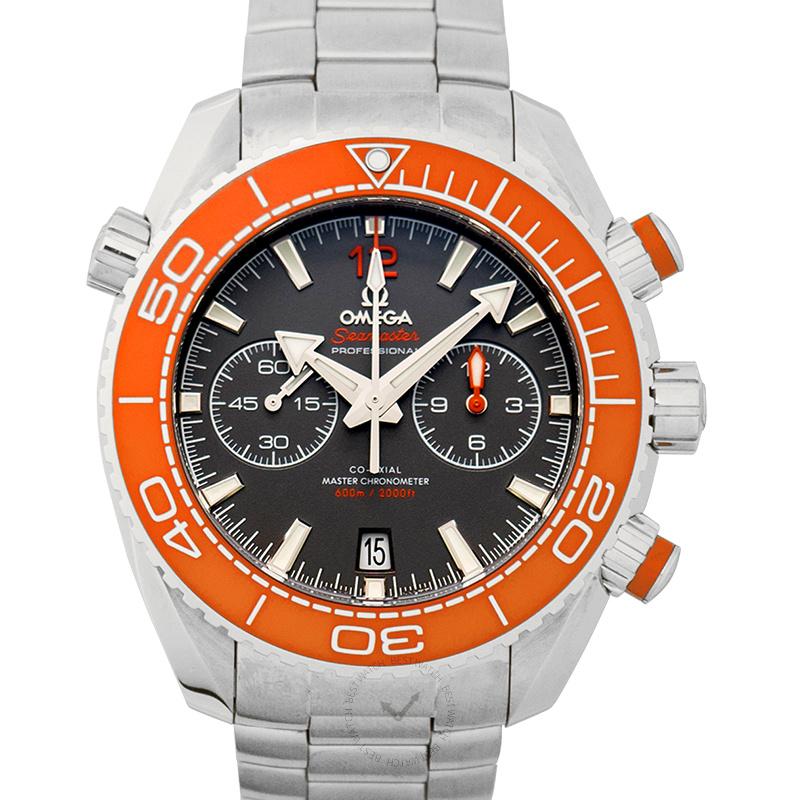 Omega Seamaster Planet Ocean 600M Co-Axial Master Chronometer Chronograph 45.5 mm Automatic Grey Dial Steel Mens Watch