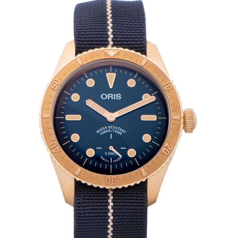 Automatic Blue Dial Bronze Men's Watch