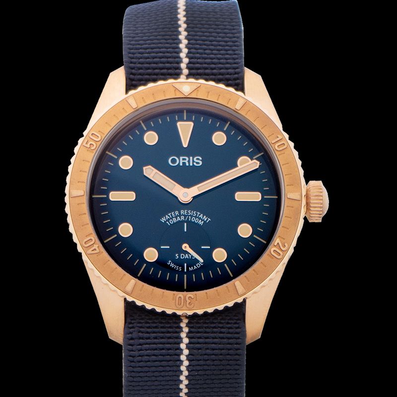 Automatic Blue Dial Bronze Men's Watch