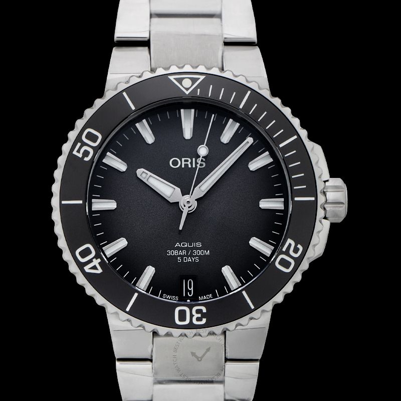 Oris Aquis Automatic Black Dial Stainless Steel Men's Watch