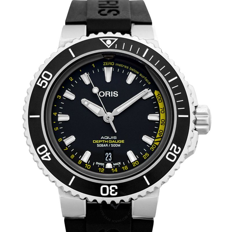 Aquis Automatic Black Dial Stainless Steel Men's Watch