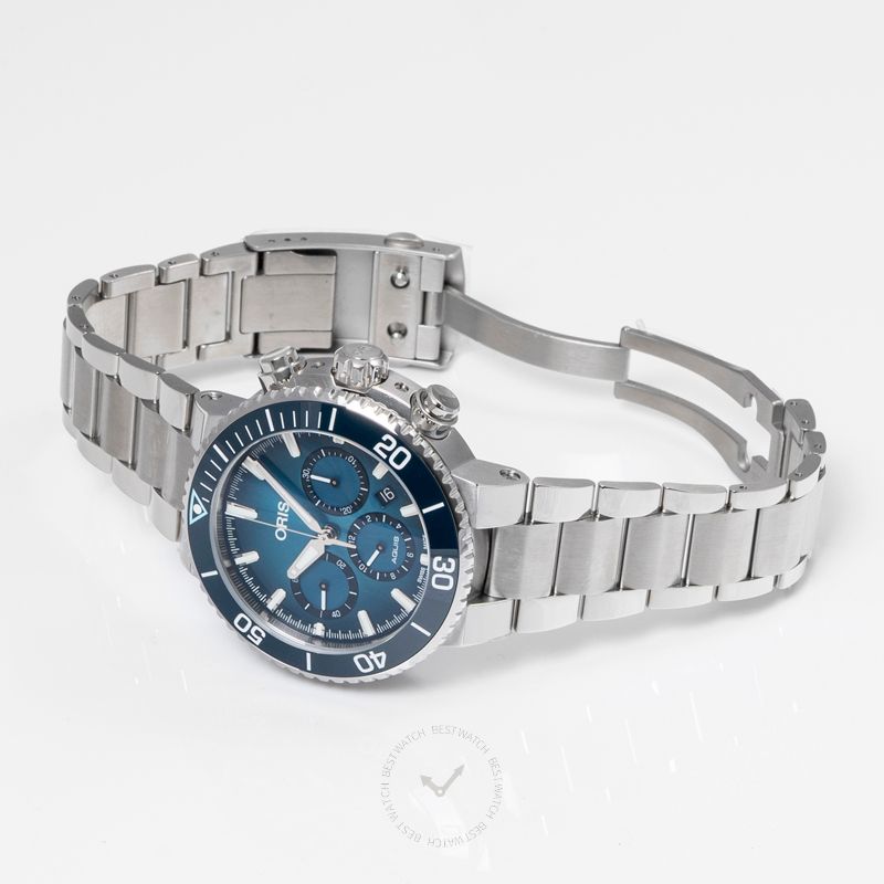 Oris Blue Whale Limited Edition Chronograph Stainless Steel Watch