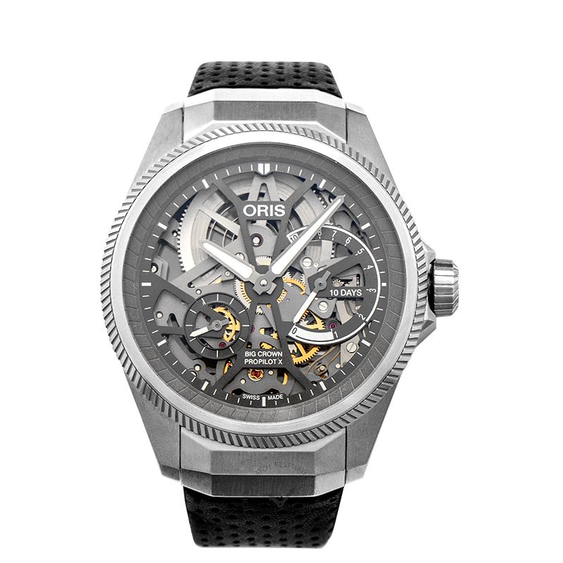 Big Crown ProPilot X Calibre 115 Manual-winding Skeleton Dial Strap Men's Watch