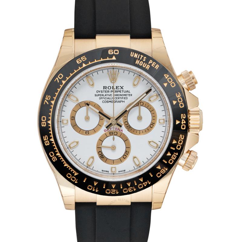 Rolex Cosmograph Daytona 18ct Yellow Gold Automatic White Dial Men's Watch