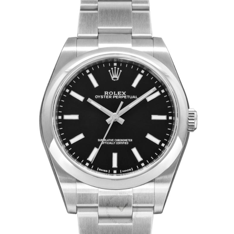 Rolex Oyster Perpetual 39 Black Steel 39mm