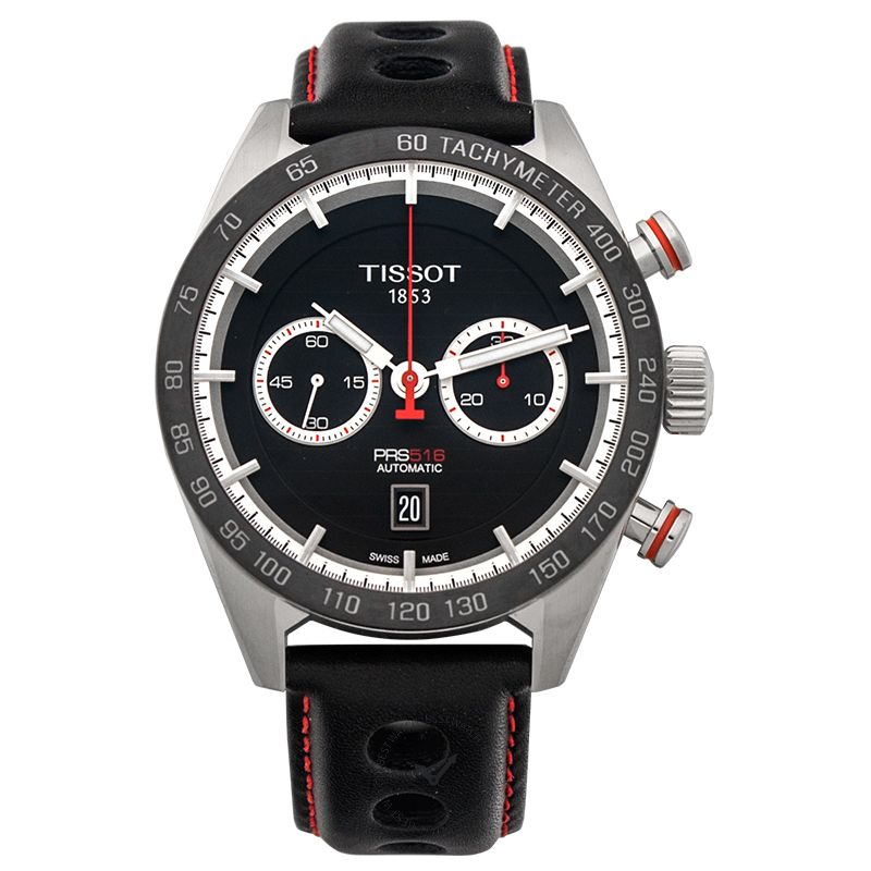 Tissot T-Sport PRS 516 Automatic Chronograph Black Dial Men's Watch