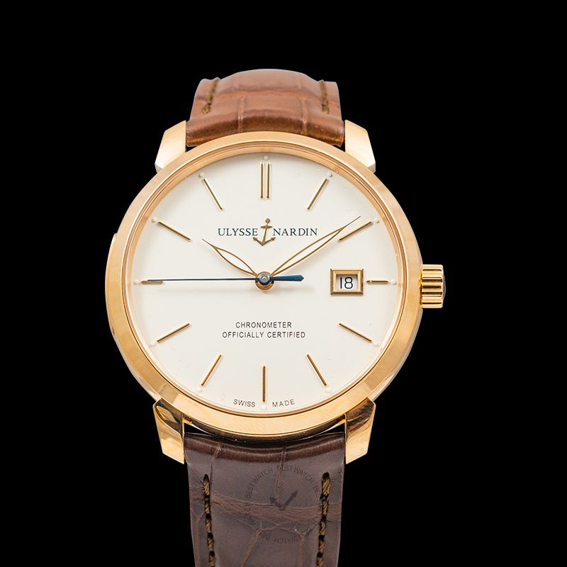 Ulysse Nardin Classico 40 mm 18ct Rose Gold Automatic Ivory Dial Men's Watch