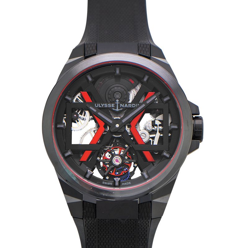 Ulysse Nardin Executive Automatic Black Skeleton Dial Men's Watch