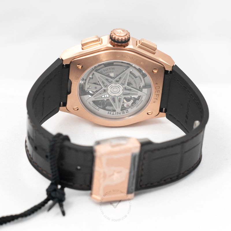 Zenith Defy EL Primero 21 Rose gold Automatic Skeleton Dial Men's Watch