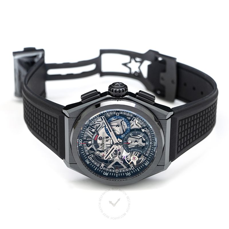 Zenith Defy El Primero 21 Black Ceramic/Skeleton/Rubber 44mm