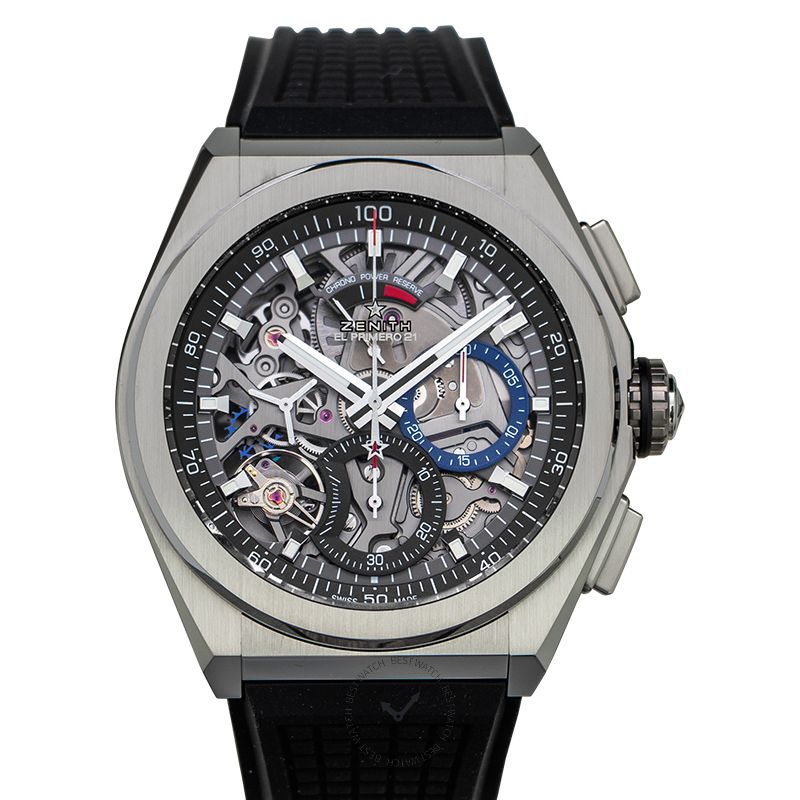 Zenith Defy El Primero 21 Titanium / Skeleton / Rubber 44 mm